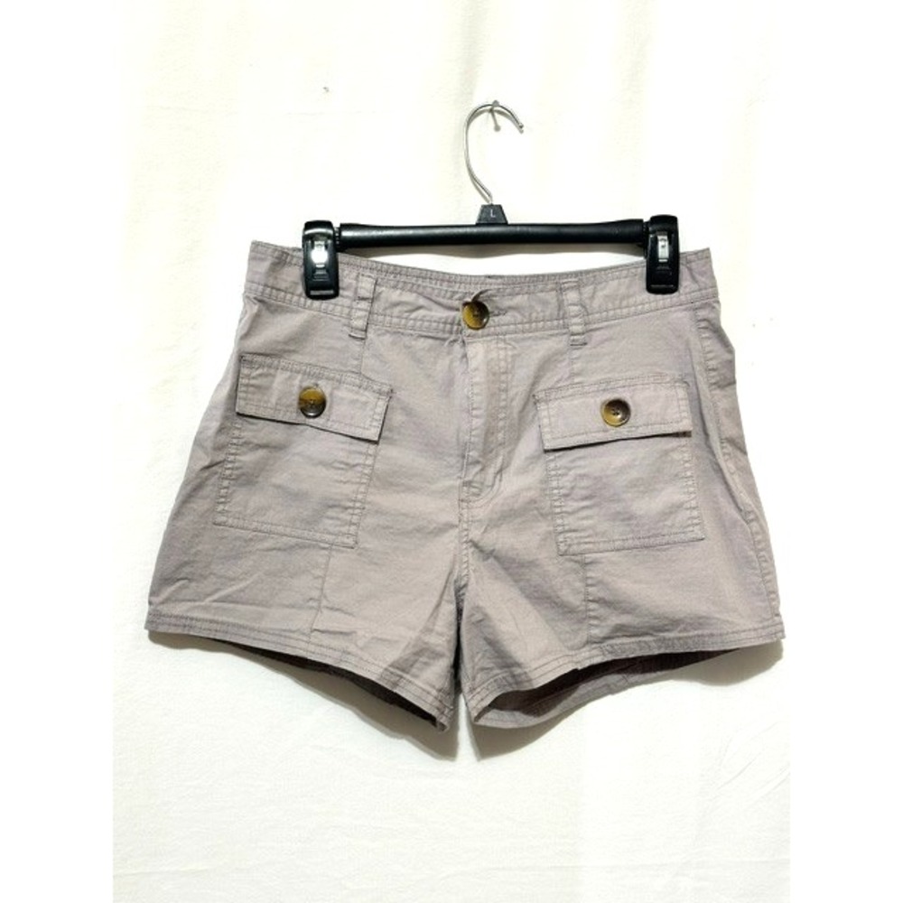Vuori Women's Size Medium Beige Rip Stop Cotton Cargo Hiking Athletic Shorts